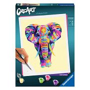CreArt Malen nach Zahlen - Elefant