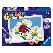 CreArt Schilderen op Nummer - Lieveheerstbeestje