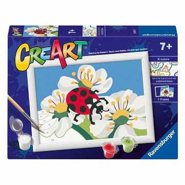 CreArt Schilderen op Nummer - Lieveheerstbeestje