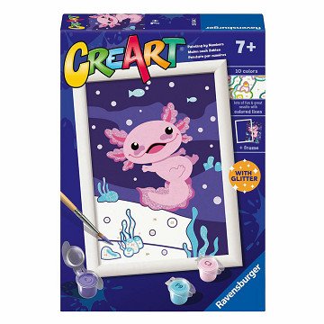 CreArt Malen nach Zahlen – Axolotl