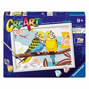 CreArt Paint by Numbers - Parrots