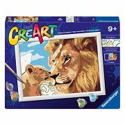 Ravensburger CreArt Schilderen op Nummer - Leeuw en Welp