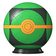 Ravensburger 3D Puzzleball Pokémon Pokéball Grün, 54-tlg.