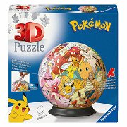 Ravensburger 3D Puzzle Ball Pokémon Charaktere, 54-tlg.
