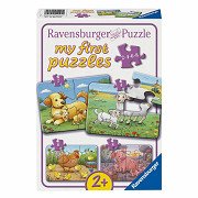Legpuzzel Mijn Eerste Puzzels 4in1 Boerderijdieren Families