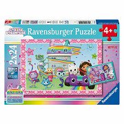 Ravensburger Puzzle Gabby's Dollhouse, 2x24 Teile.