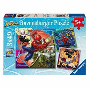 Jigsaw puzzle Spiderman, 3x49 pcs.