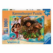 Ravensburger Jigsaw Puzzle XXL Disney Vaiana 2, 100 pieces.