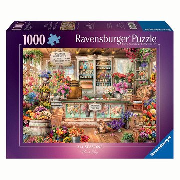 Puzzle All Seasons Flowershop, 1000 Teile.