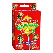 Rotes hellgrünes Kartenspiel