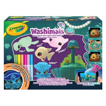 Crayola Washimals Ocean Glow Lagoon Playset