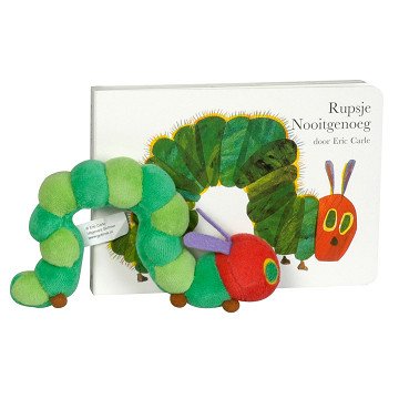 Die Rupsje Nooitgenoeg Pappbuch + Plüschtier