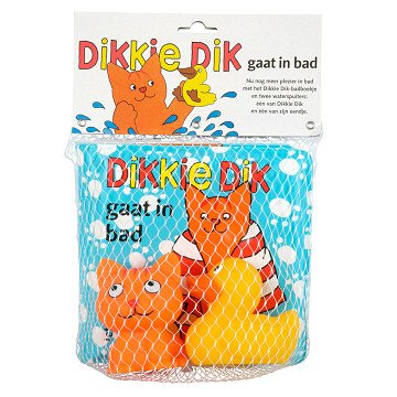 Dikkie Dik geht in die Badewanne + Badefiguren