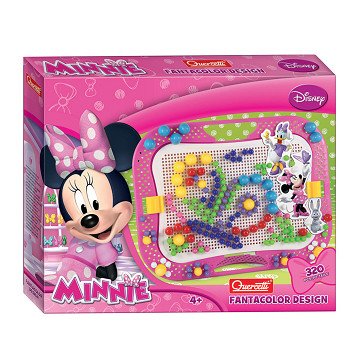 Quercetti Insteek Mozaïek Minnie Mouse, 320 pins