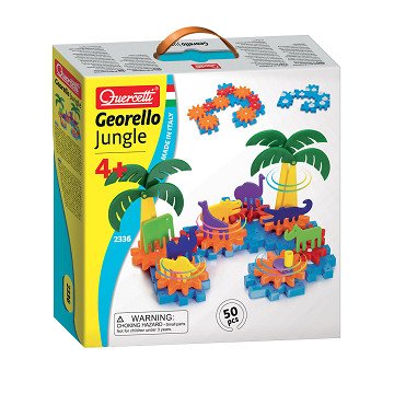 Quercetti Georello Jungle Gear Set, 50pcs.