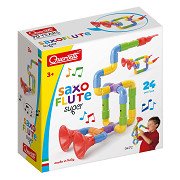 Quercetti Tube Construction Kit Saxophone, 24pcs.