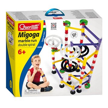 Quercetti Marble Run Migoga Double Spiral, 108pcs.