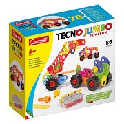 Quercetti Tecno Jumbo mit Aufbewahrungsbox, 84 Stück.
