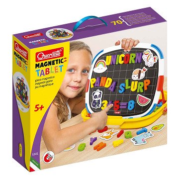 Quercetti Magnettafel Buchstaben und Zahlen