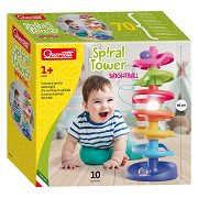Quercetti Spiral Ball Tower with Light Up Ball, 10pcs.
