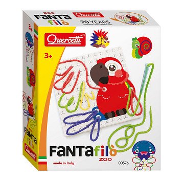 Quercetti Fanta Filo Zoo Lace Lacing, 14 pcs.