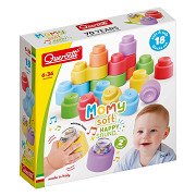 Quercetti Momy Soft Building Blocks with Sound, 18pcs.