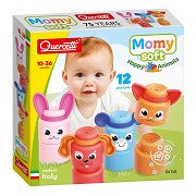 Quercetti Momy Soft Animals, 12-piece.
