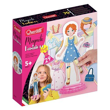 Quercetti Magnetic Fashion Dress-up Doll, 29pcs.