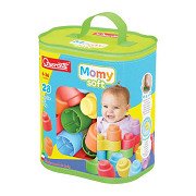 Quercetti Momy Weiche Bausteine ​​– 28 Stück.