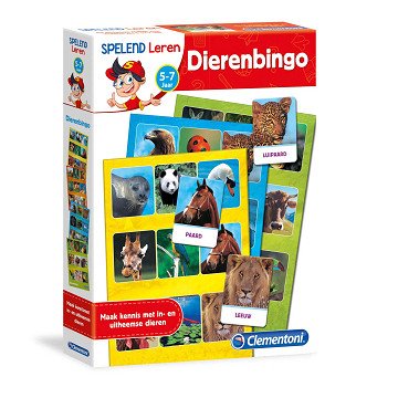 Clementoni Spelend Leren - Dierenbingo