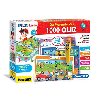 Clementoni Play and Learn - The Talking Pen, 1000 Quiz
