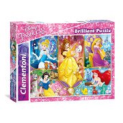 Clementoni Brilliant Puzzel Disney Prinses, 104st.