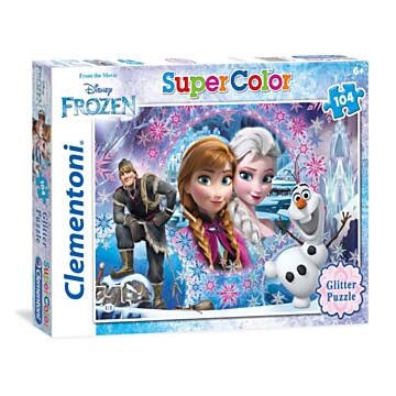 Clementoni Glitter Puzzel Disney Frozen, 104st.