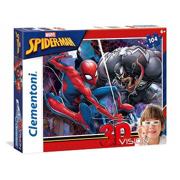Clementoni 3D Puzzle Spiderman, 104pcs.