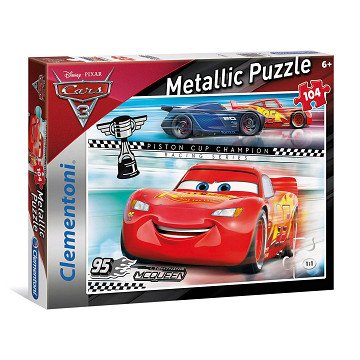 Clementoni Metallic Puzzel Cars, 104st.