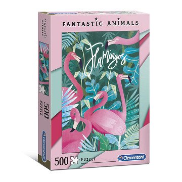 Clementoni Fantastic Animals Puzzel Flamingo's, 500st.