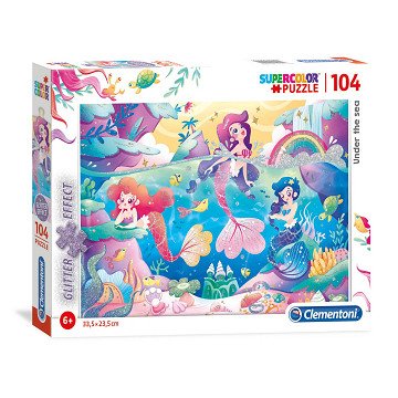 Clementoni Glitter Puzzle Underwater World, 104pcs.