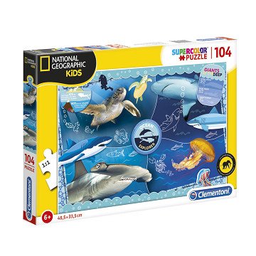 Clementoni National Geographic Puzzel - Oceaan, 104st.