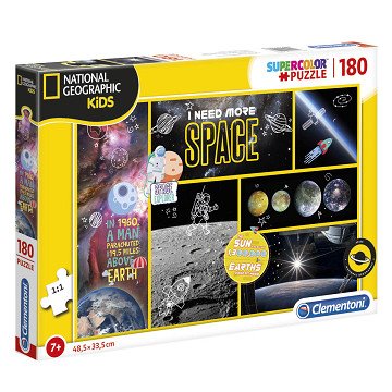 Clementoni National Geographic Puzzle – Weltraum, 180 Teile.