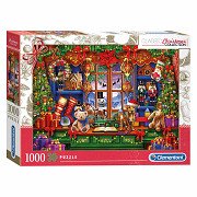 Clementoni Puzzel Kerst Speelgoedwinkel, 1000st.