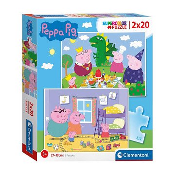 Clementoni Puzzle Peppa Pig, 2x20pcs.