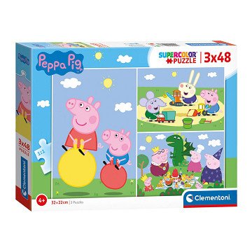 Clementoni Puzzle Peppa Pig, 3x48pcs.
