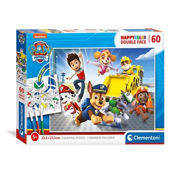 Clementoni Puzzle & Color PAW Patrol, 60 pieces.