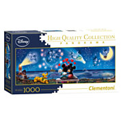 Clementoni Panorama-Puzzle Mickey & Minnie, 1000 Teile.