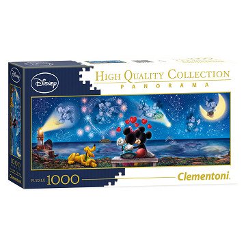 Clementoni Panorama-Puzzle Mickey & Minnie, 1000 Teile.