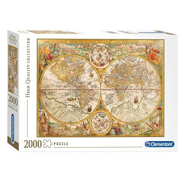 Clementoni Puzzle Antique World Map, 2000 pcs.