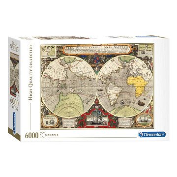Clementoni Puzzle Nautische Weltkarte, 6000 Teile.