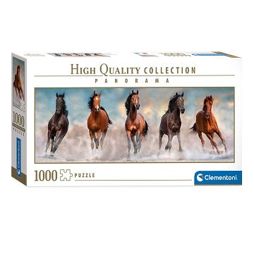 Clementoni Panorama-Puzzle Pferde, 1000 Teile.