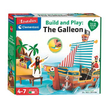 Clementoni Education - Build & Play Pirate Ship