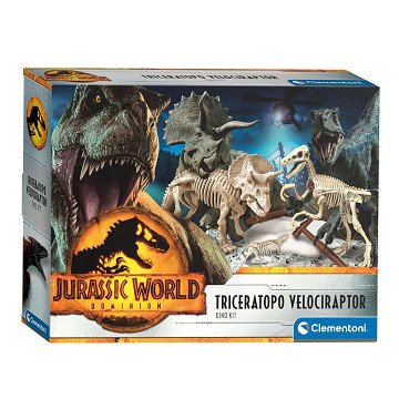 Clementoni Jurassic World Triceratops Velociraptor Digging Set